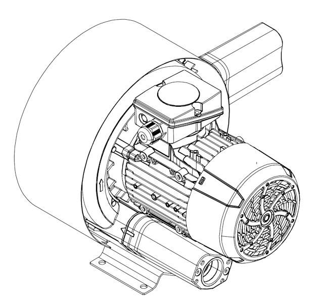 Soufflante avec 120 m³/h